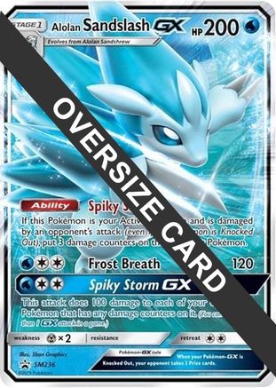 [JUM PKM-R] Alolan Sandslash GX (SM236) (Jumbo Card) [Sun & Moon: Black Star Promos]