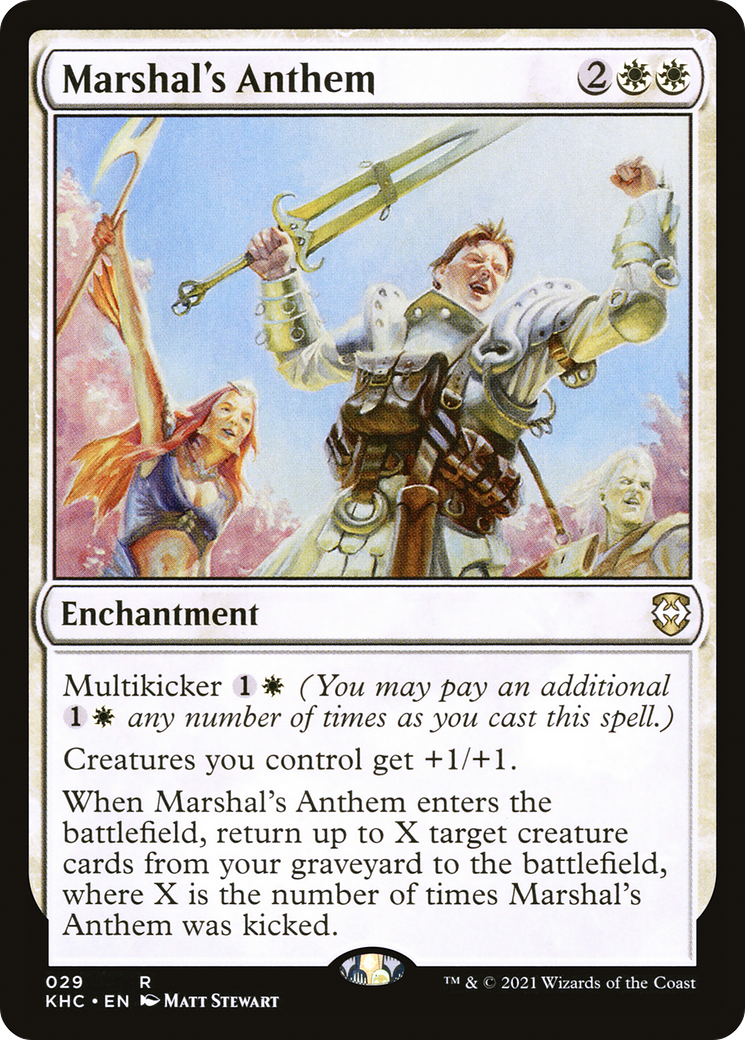 {R} Marshal's Anthem [Kaldheim Commander][KHC 029]