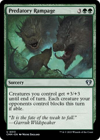 {C} Predatory Rampage [Commander Masters][CMM 313]