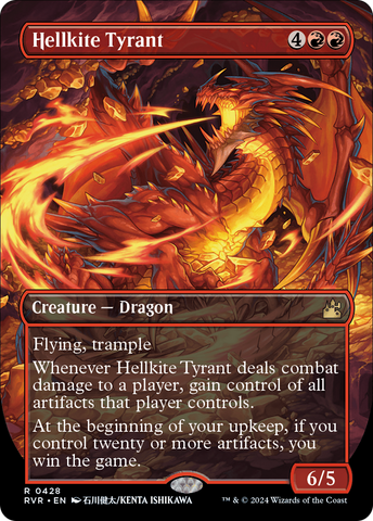 {R} Hellkite Tyrant (Anime Borderless) [Ravnica Remastered][RVR 428]