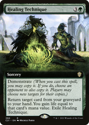 {R} Healing Technique (Extended Art) [Commander 2021][C21 390]