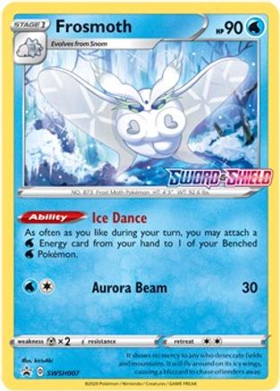 [PKM] Frosmoth (SWSH007) (Prerelease Promo) [Sword & Shield: Black Star Promos]