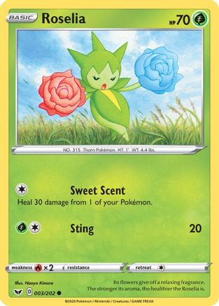 [PKM] Roselia (003/202) [Sword & Shield: Base Set]