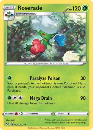 [PKM] Roserade (004/202) [Sword & Shield: Base Set]
