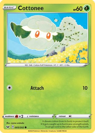 [PKM] Cottonee (005/202) [Sword & Shield: Base Set]