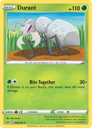 [PKM] Durant (008/202) [Sword & Shield: Base Set]
