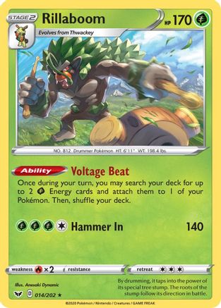 [PKM-R] Rillaboom (014/202) [Sword & Shield: Base Set]