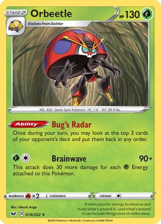 [PKM-R] Orbeetle (019/202) [Sword & Shield: Base Set]