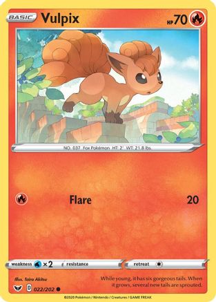 [PKM-C] Vulpix (022/202) [Sword & Shield: Base Set]