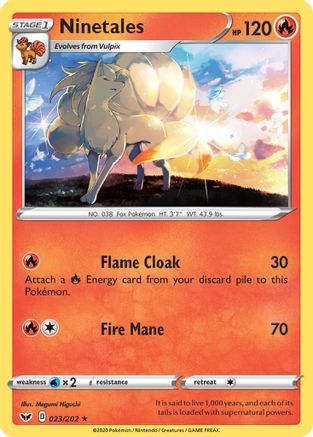 [PKM-R] Ninetales (023/202) [Sword & Shield: Base Set]
