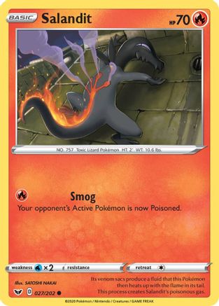 [PKM] Salandit (027/202) [Sword & Shield: Base Set]