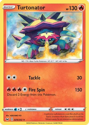 [PKM] Turtonator (029/202) [Sword & Shield: Base Set]