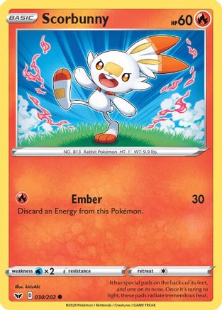 [PKM-C] Scorbunny (030/202) [Sword & Shield: Base Set]
