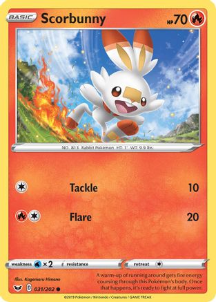 [PKM] Scorbunny (031/202) [Sword & Shield: Base Set]