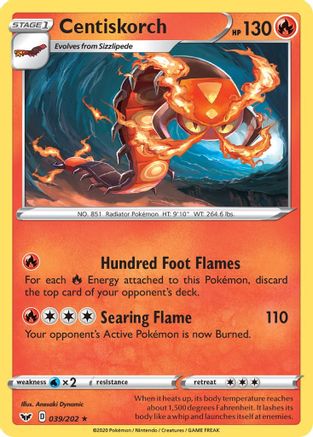 [PKM] Centiskorch (039/202) [Sword & Shield: Base Set]