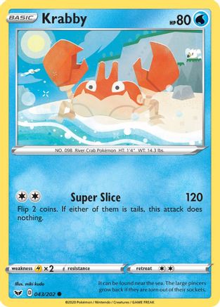[PKM] Krabby (043/202) [Sword & Shield: Base Set]