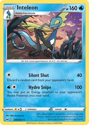 [PKM] Inteleon (059/202) [Sword & Shield: Base Set]