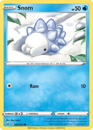 [PKM] Snom (063/202) [Sword & Shield: Base Set]