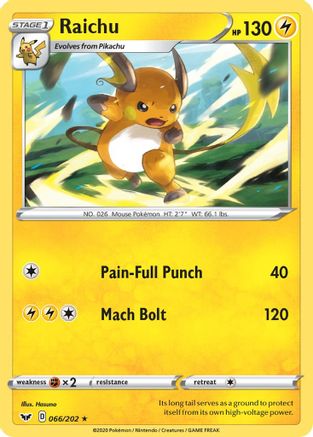 [PKM-R] Raichu (066/202) [Sword & Shield: Base Set]
