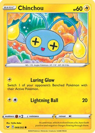 [PKM] Chinchou (068/202) [Sword & Shield: Base Set]