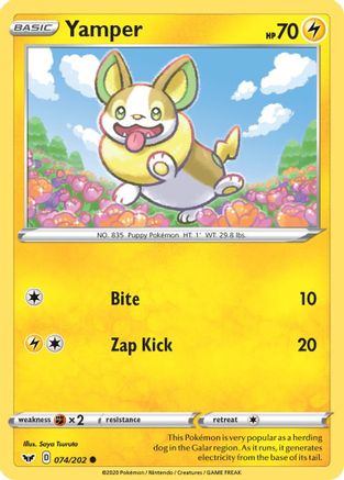 [PKM-C] Yamper (074/202) [Sword & Shield: Base Set]
