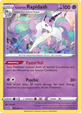 [PKM] Galarian Rapidash (082/202) [Sword & Shield: Base Set]