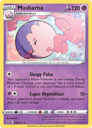 [PKM] Musharna (088/202) [Sword & Shield: Base Set]