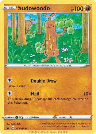[PKM] Sudowoodo (100/202) [Sword & Shield: Base Set]