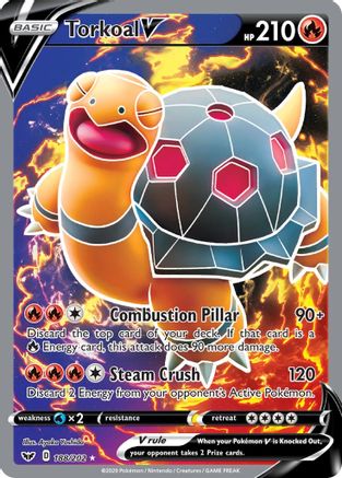 [PKM-R] Torkoal V (188/202) [Sword & Shield: Base Set]