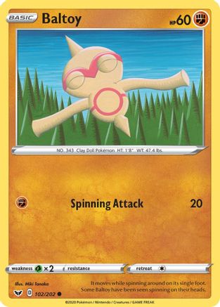 [PKM] Baltoy (102/202) [Sword & Shield: Base Set]