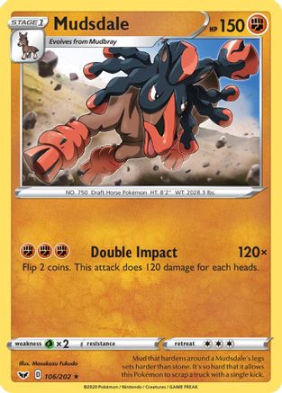 [PKM] Mudsdale (106/202) [Sword & Shield: Base Set]