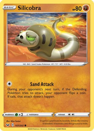 [PKM] Silicobra (107/202) [Sword & Shield: Base Set]