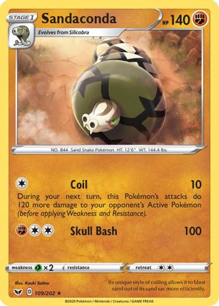 [PKM] Sandaconda (109/202) [Sword & Shield: Base Set]