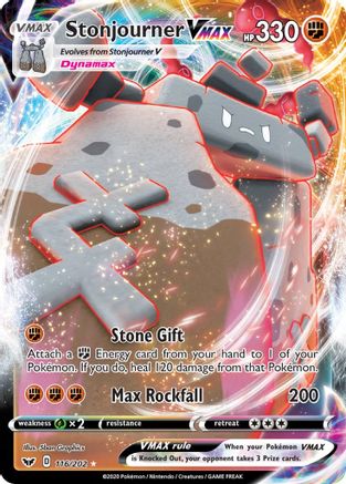 [PKM-R] Stonjourner VMAX (116/202) [Sword & Shield: Base Set]