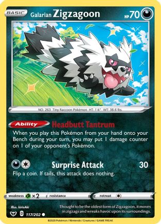 [PKM] Galarian Zigzagoon (117/202) [Sword & Shield: Base Set]