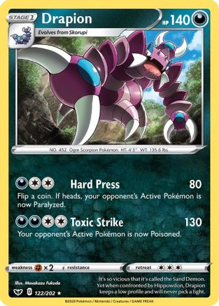 [PKM] Drapion (122/202) [Sword & Shield: Base Set]