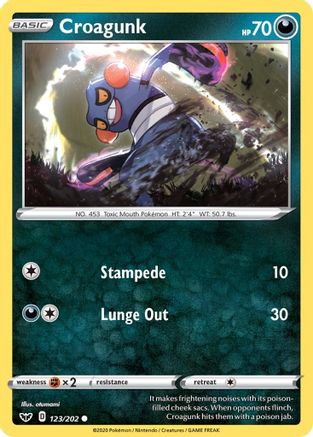 [PKM] Croagunk (123/202) [Sword & Shield: Base Set]