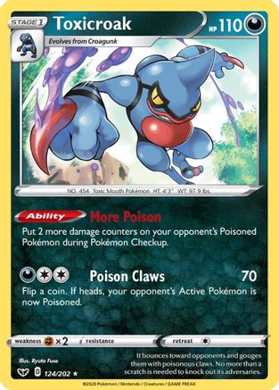 [PKM-R] Toxicroak (124/202) [Sword & Shield: Base Set]