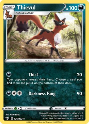 [PKM] Thievul (126/202) [Sword & Shield: Base Set]