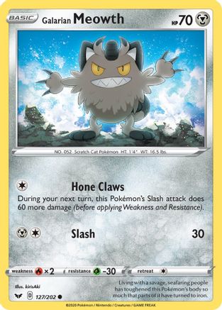 [PKM] Galarian Meowth (127/202) [Sword & Shield: Base Set]