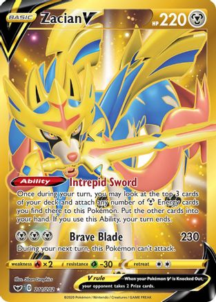 [PKM] Zacian V (211/202) [Sword & Shield: Base Set]