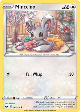 [PKM] Minccino (146/202) [Sword & Shield: Base Set]