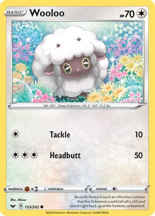 [PKM] Wooloo (153/202) [Sword & Shield: Base Set]