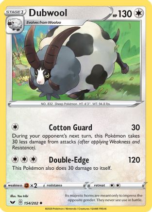 [PKM-C] Dubwool (154/202) [Sword & Shield: Base Set]