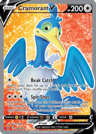 [PKM] Cramorant V (198/202) [Sword & Shield: Base Set]