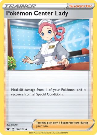 [PKM] Pokemon Center Lady (176/202) [Sword & Shield: Base Set]