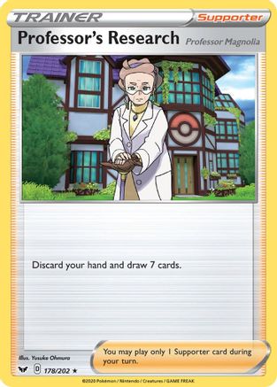 [PKM] Professor's Research (178/202) (Professor Magnolia) [Sword & Shield: Base Set]