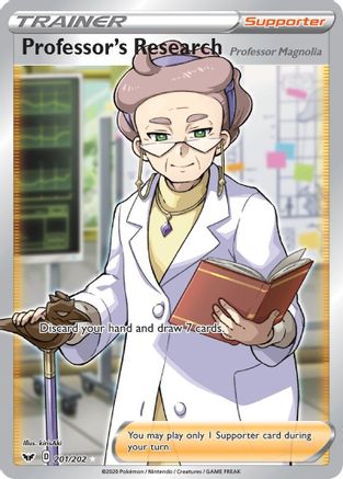 [PKM] Professor's Research (201/202) (Professor Magnolia) [Sword & Shield: Base Set]