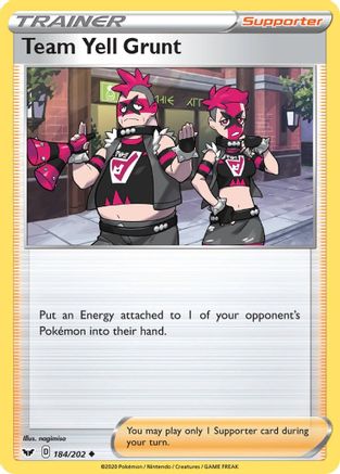 [PKM] Team Yell Grunt (184/202) [Sword & Shield: Base Set]