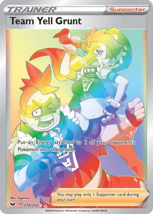 [PKM] Team Yell Grunt (210/202) [Sword & Shield: Base Set]